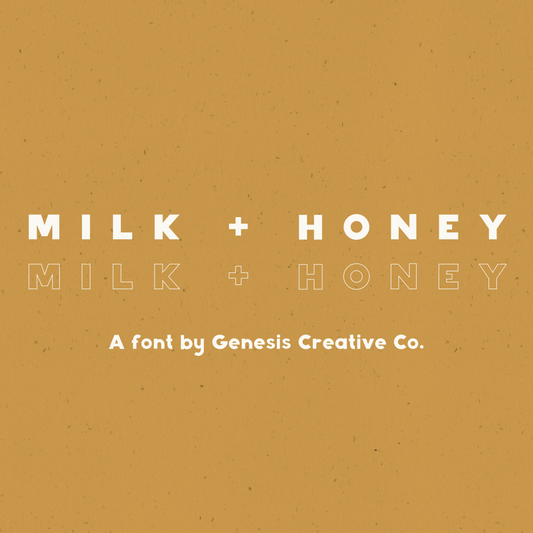 Milk + Honey Font