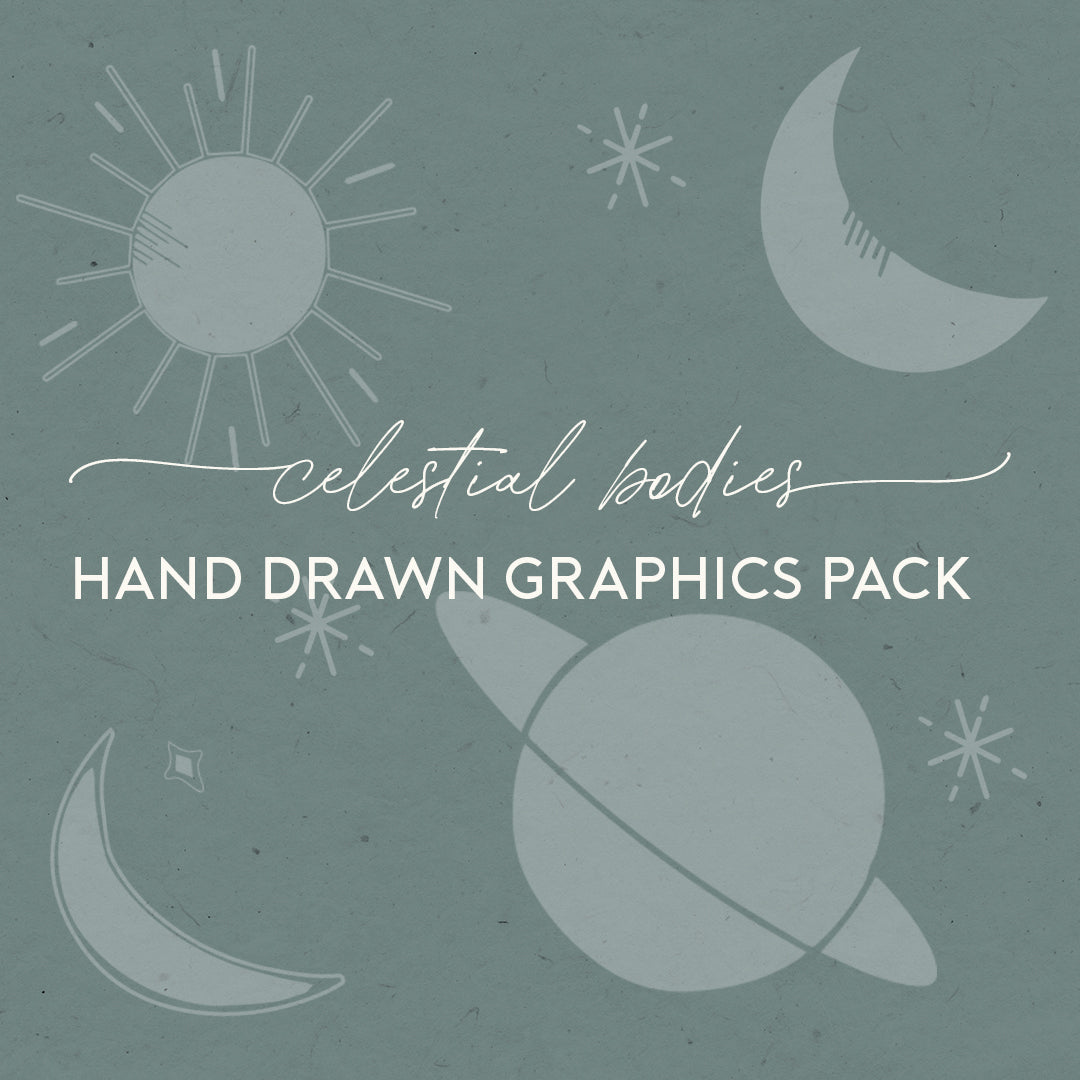 Hand-drawn Graphics Pack: Celestial Bodies