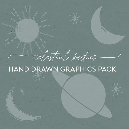 Hand-drawn Graphics Pack: Celestial Bodies