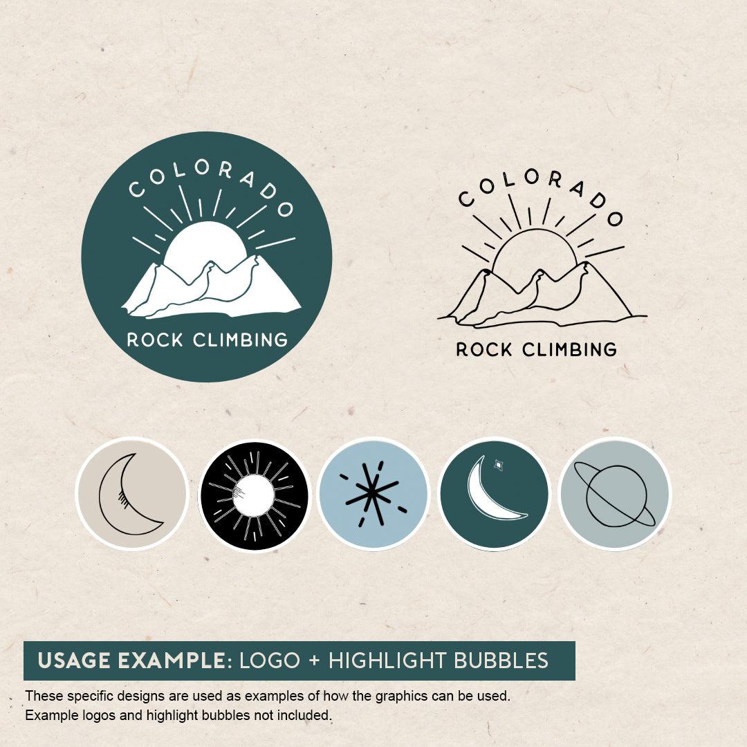 Hand-drawn Graphics Pack: Celestial Bodies